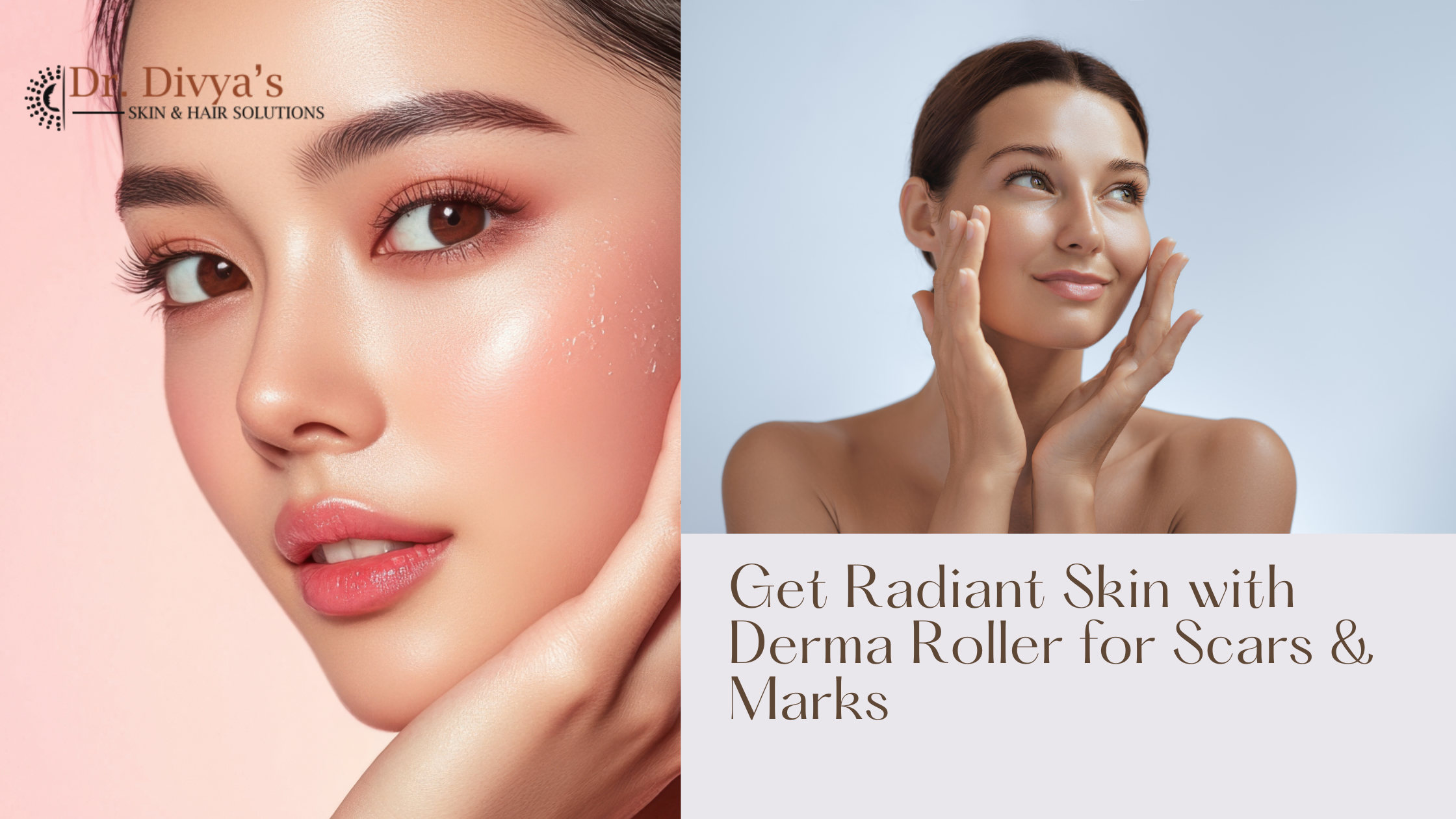 Radiant Skin with Derma Roller for Scars Marks
